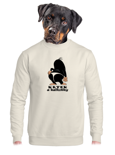 Krtek a kalhotky unisex mikina bez kapuce Off White