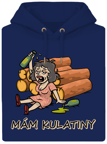 Mám kulatiny unisex mikina premium Navy