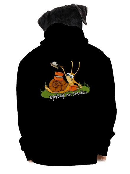 Makám na baráku pánská mikina na zip Black