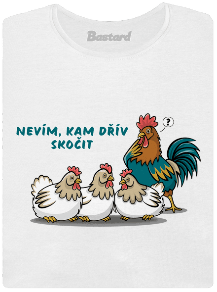 Kohout a slepice dámské tričko White