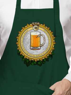Pivní horoskop: Štír zástěra Bottle Green