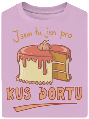 Pro kus dortu unisex tričko oversized Orchid
