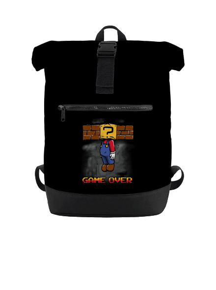 Game over batoh Black