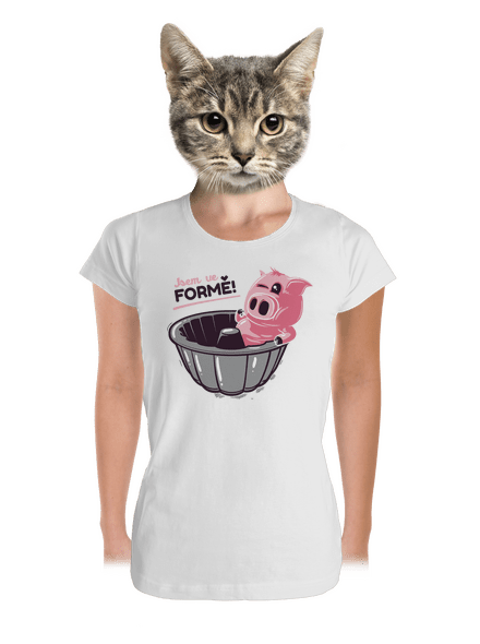 Ve formě dámské tričko premium White