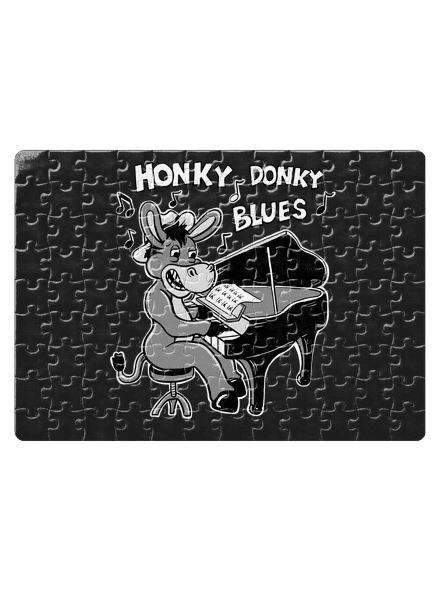 Honky donky blues puzzle White