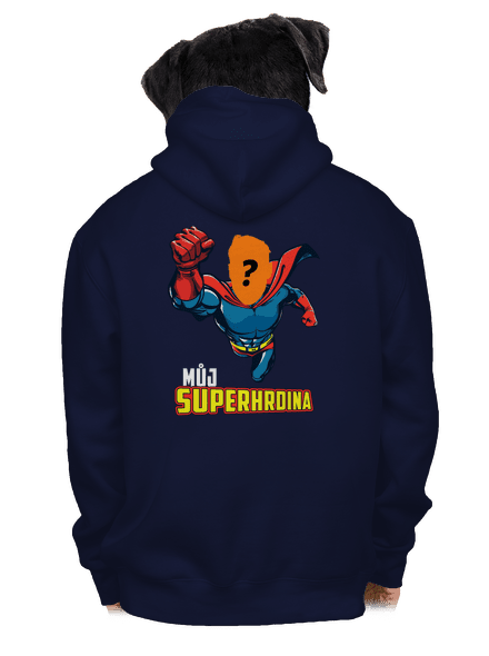 Můj superhrdina pánská mikina na zip Navy