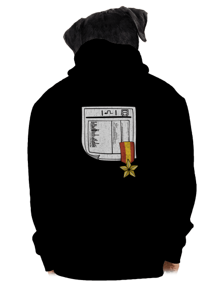 Jízdní řád pánská mikina na zip Black