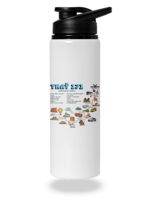 Trať 171 lahev na vodu White