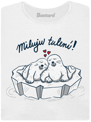 Miluju tulení dámské tričko premium White