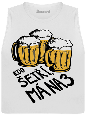 Kdo šetří, má na tři dámské tílko volné White