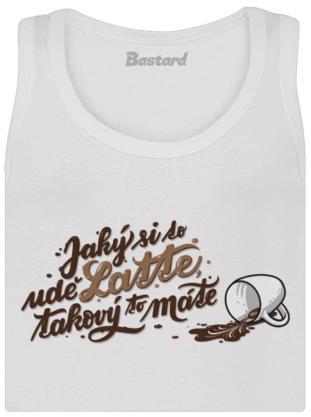 Latte dámské tílko klasické White