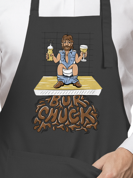 BurChuck zástěra Dark Grey