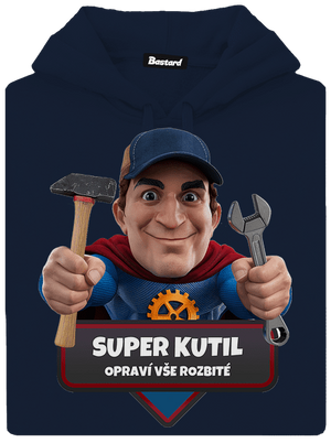 Super táta pánská mikina klokanka Navy