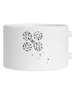 NYX Síť 15 let – černý potisk hrnek makronka White