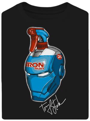 Čistič oken unisex tričko oversized Black