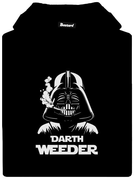 Darth Weeder pánská mikina klokanka Black