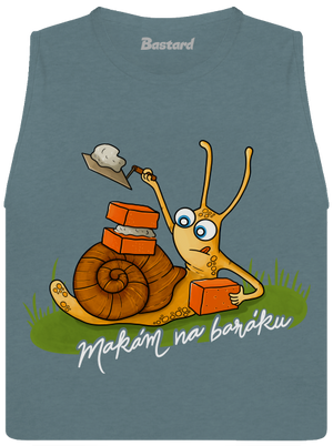 Makám na baráku dámské tílko volné Heather Deep Teal