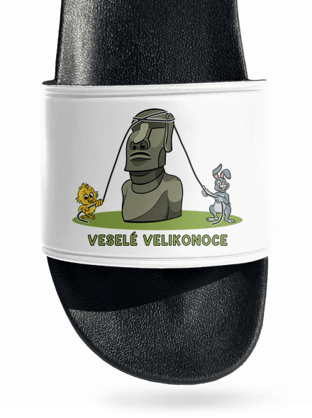 Velikonoční Moai pantofle White