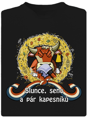 Slunce, seno a pár kapesníků dětské sportovní tričko Black