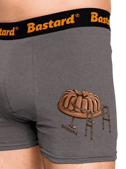 Bábovka boxerky Gray Melange