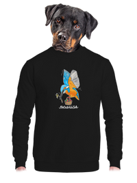 unisex mikina bez kapuce