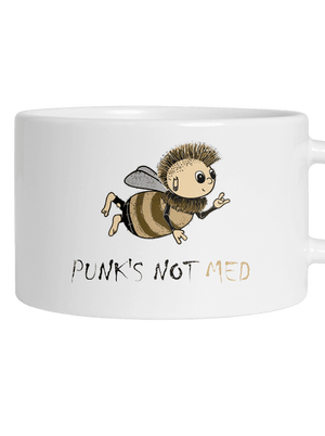 Punks Not Med hrnek makronka White