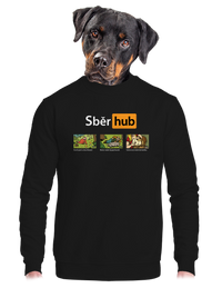 unisex mikina bez kapuce