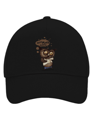 Potřebuju víc kafe kšiltovka baseballka Black