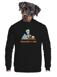 unisex mikina bez kapuce