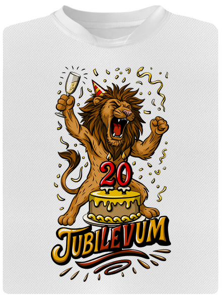 Jubilevum dětské sportovní tričko White
