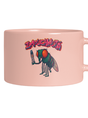 Zmouchnutá hrnek makronka Pink Macaron