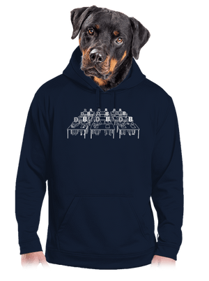 Cimrman: Debil, blbeček pánská mikina klokanka Navy