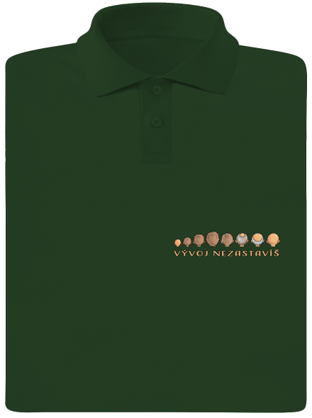 Vývoj nezastavíš pánská polokošile Bottle Green Mal