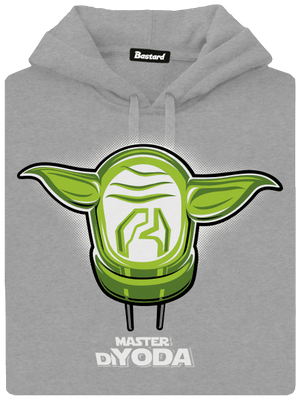 Mistr DiYoda pánská mikina klokanka Light Melange