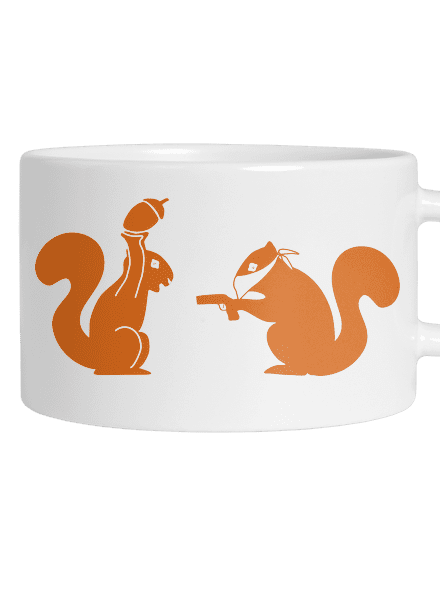 Veverky hrnek makronka White