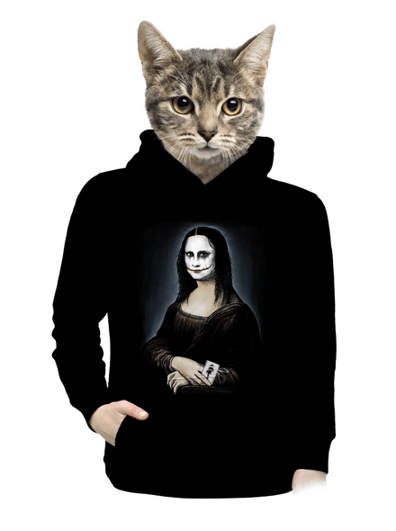 Mona Joker Lisa dámská mikina klokanka Black