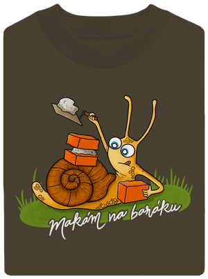 Makám na baráku unisex mikina bez kapuce Urban Khaki