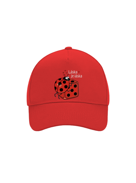 Láska je láska kšiltovka baseballka Classic Red