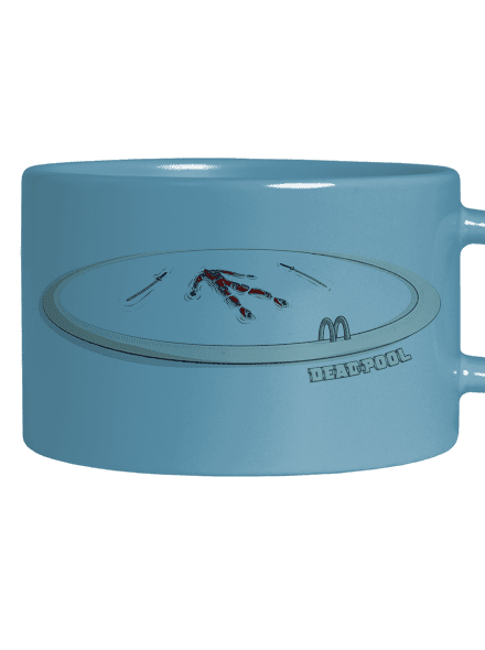 Dead in pool hrnek makronka Blue Macaron