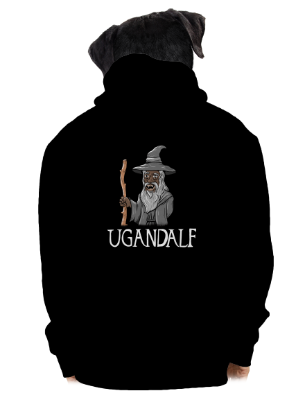 Ugandalf pánská mikina na zip Black