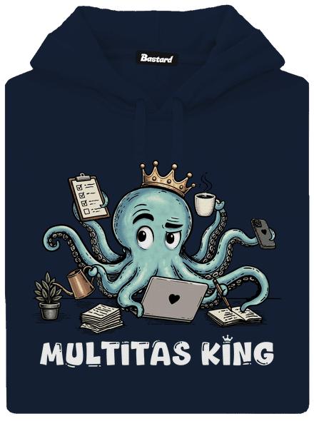 Multitas king pánská mikina klokanka Navy