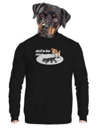 unisex mikina bez kapuce