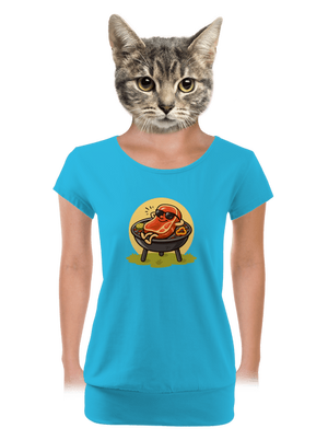 dámské tričko s lemem