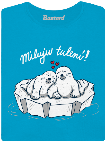 Miluju tulení dámské tričko Blue Atol