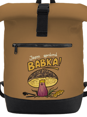 Babka a hříbeček batoh Caramel