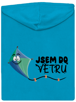 Do větru dámská mikina na zip Blue Atol