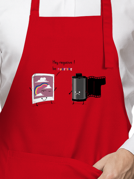 Buď pozitivní zástěra Red