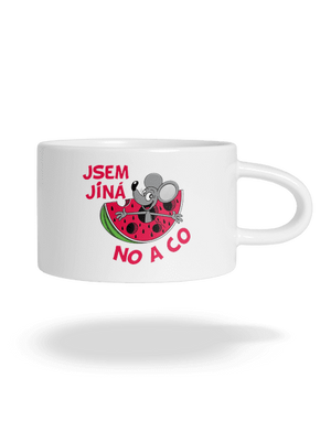 Jsem jiná hrnek makronka White