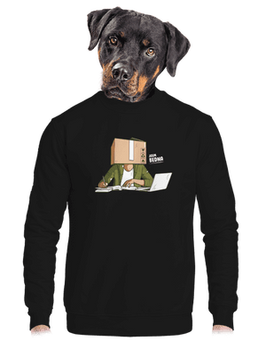 unisex mikina bez kapuce