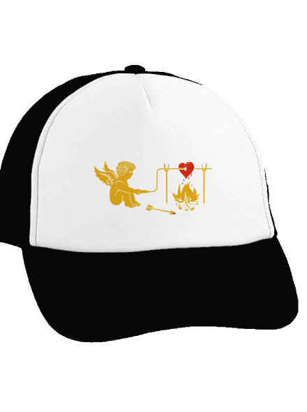 Amorek kšiltovka truckerka Black cap